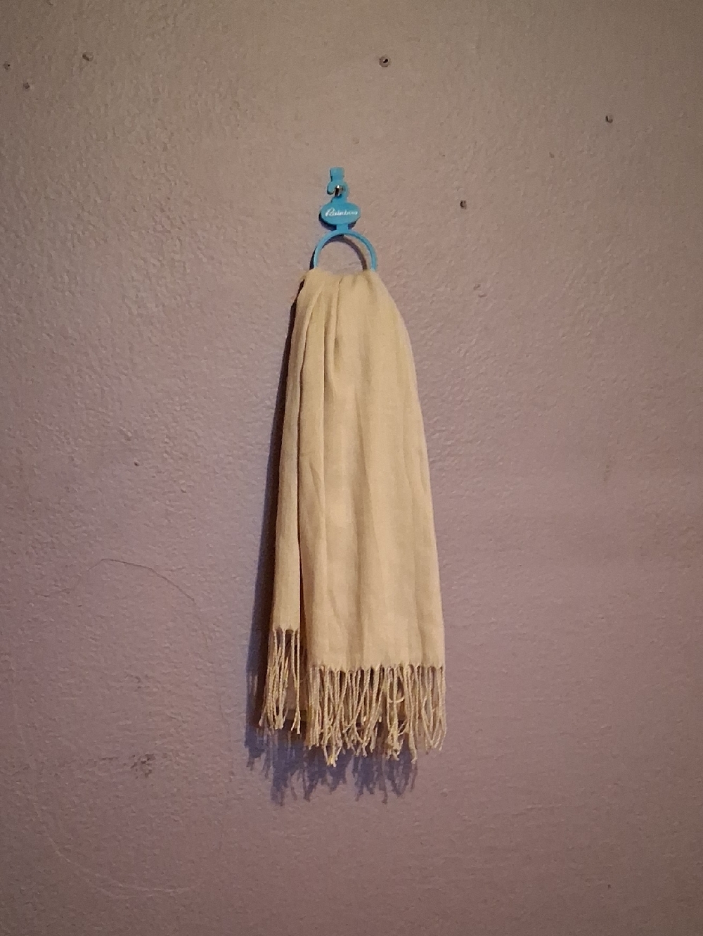 Classic Cream Fringe Curtain Scarf - Unbranded